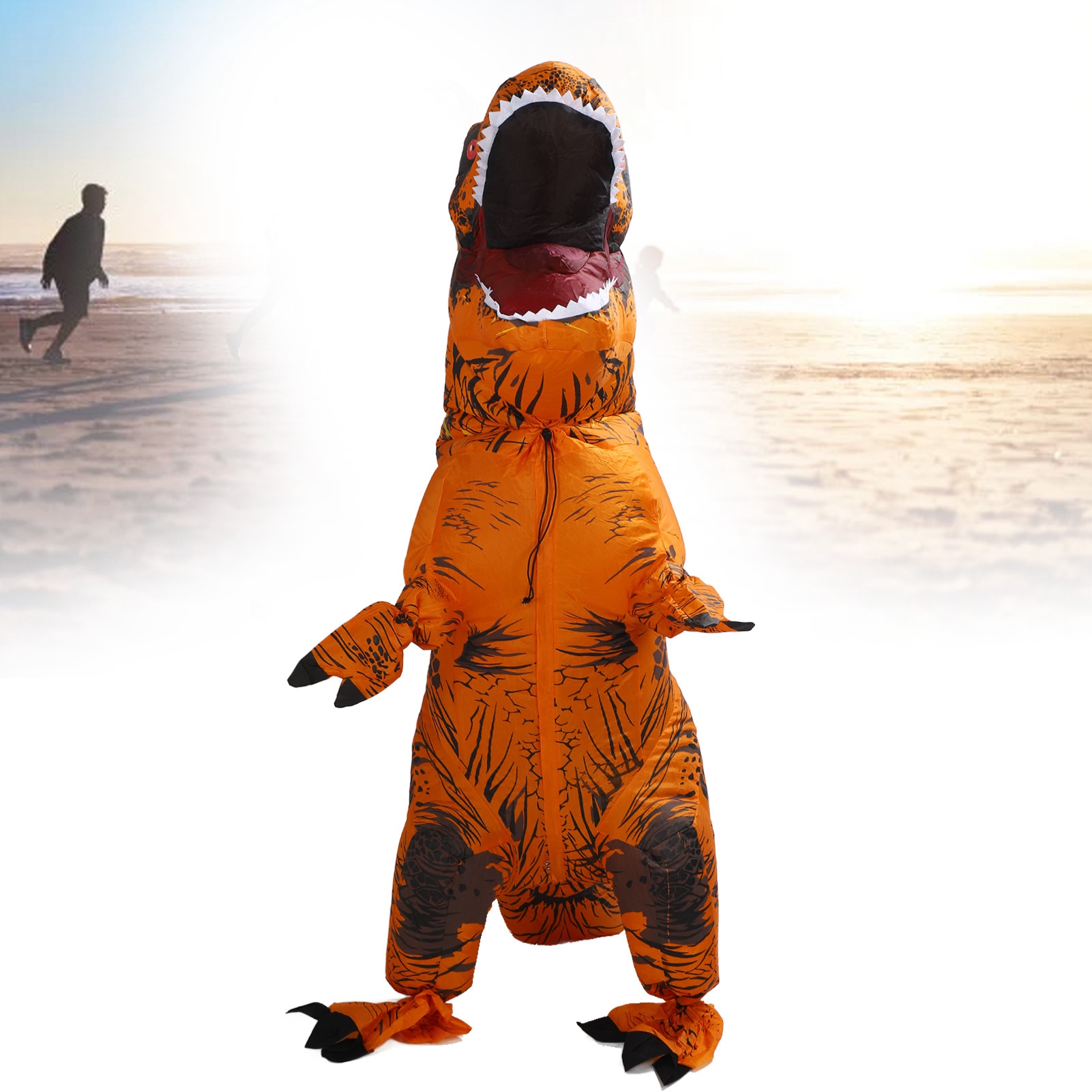ملابس ديناصور قابلة للنفخ للأط - مراجعة Inflatable Dinosaur Costume Adult وسعره