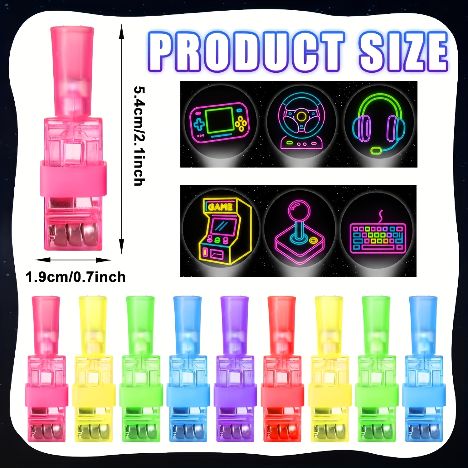 36 قطعة من مصابيح الأصابع LED، - مراجعة Glow In The Dark Party Glasses وسعره