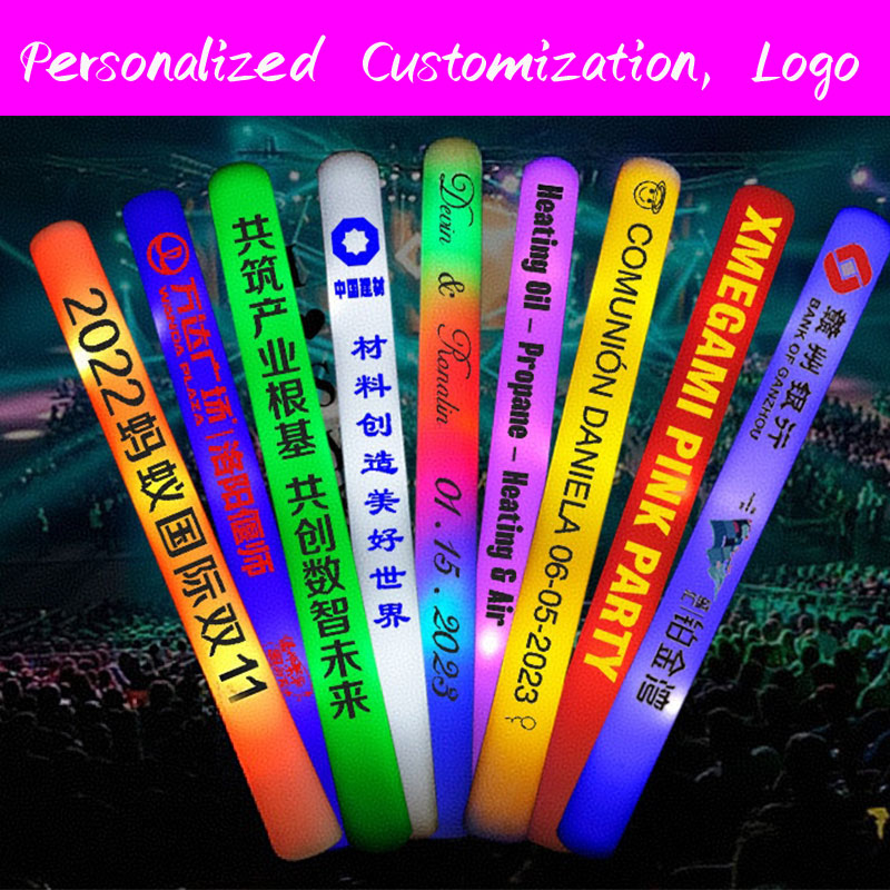 30 عصا إسفنجية مضيئة LED، عصي  - مراجعة Flashing Led Foam Sticks Party وسعره
