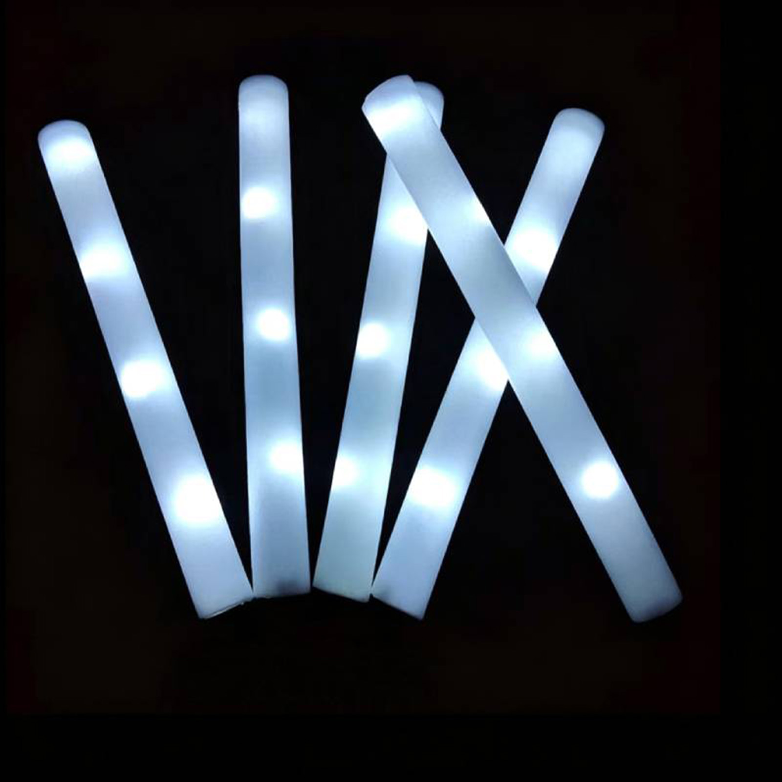 عصي إضاءة LED بيضاء قابلة لإعا - مراجعة Flashing Led Foam Sticks Party وسعره